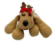 Vintage Hallmark Christmas Rhonda Reindeer In Polka Dot Dress 11 x 5 Plush 1984