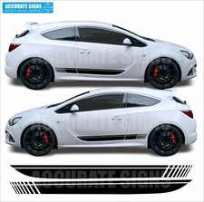 Stickers for ASTRA GTC VXR side Stripes with NO TEXT Decals Vinyl Graphics
