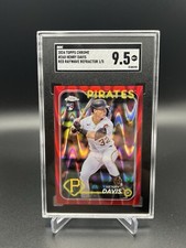 2024 Topps Chrome Henry Davis Red Ray Wave Refractor Rookie RC /5 SGC 9.5
