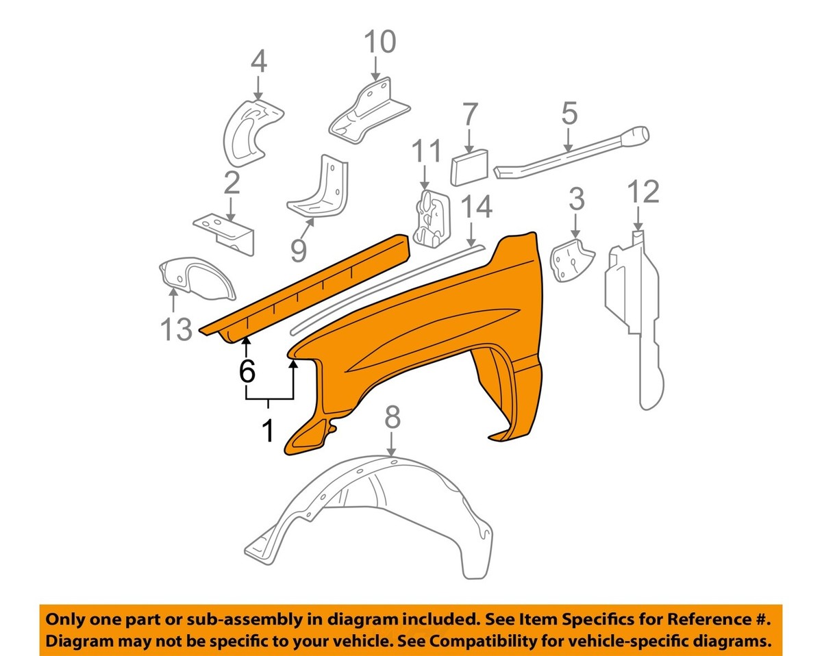 GM OEM 03-09 Silverado 1500 Classic Fender Fender Components