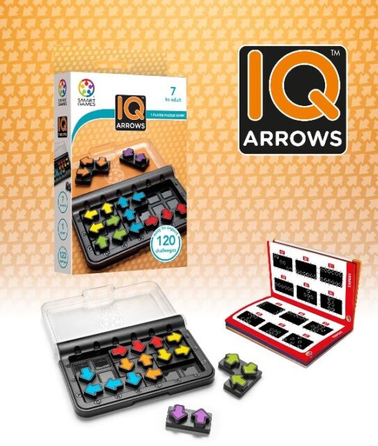 IQ - Arrows Knobelspiel Logikspiele Reisespiel 1 Spieler Smart Games SG 424
