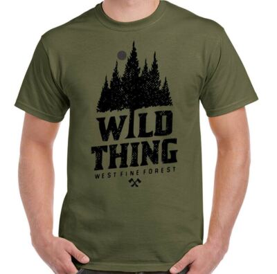 Wander T-Shirt Wild Thing Herren Outdoor Trekking Wandern Camping Wohnwagen