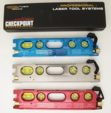 Checkpoint 880 laser torpedo level  5 vials bullseye & hard case color choice