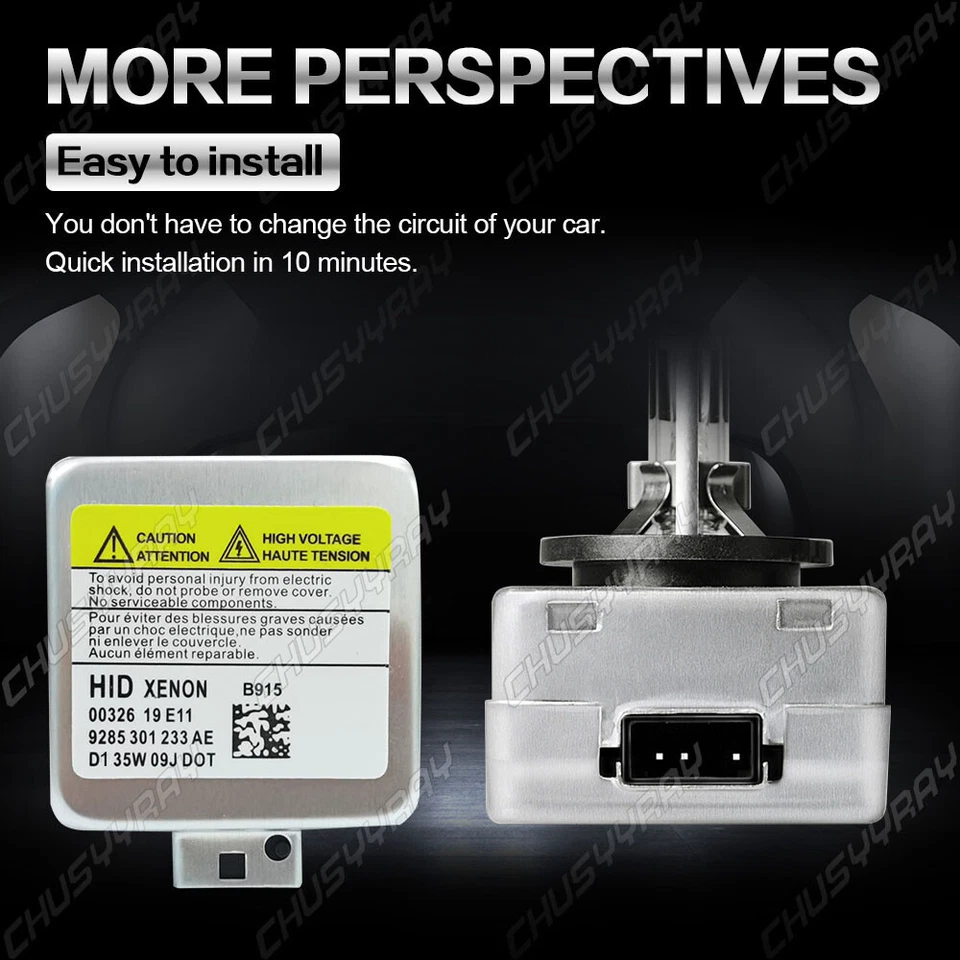 For BMW 535I 2008-2016 535XI 2008 2x D1S/D1R HID Xenon Headlight Low beam Bulbs - Image 3 of 4