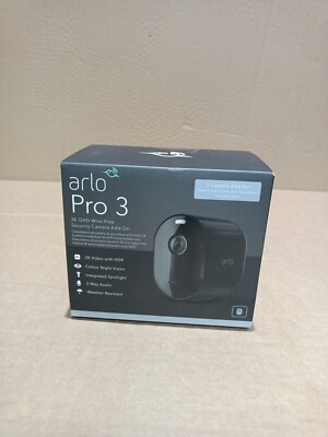 Arlo Pro 3 1440p Wi-Fi IP-CCTV-Kamera - Schwarz