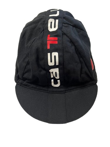 Castelli Cycling Biking Hat Cap Mens One Size Black Scorpion Logo