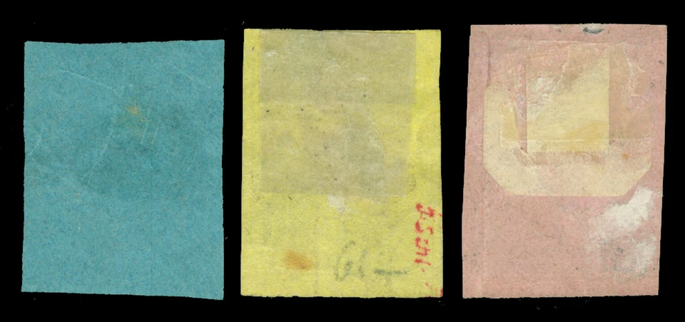 COLOMBIA 1866 franqueo adeudado - juego ÁGUILA Scott # J1-J3 como nuevo MH Foto 2 de 2