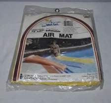 THE WET SET INFLATABLE AIR MAT YELLOW MATTRESS INTEX RECREATION UNUSED SEALED