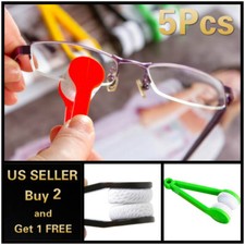 5pcs Sun Glasses Eyeglass Cleaner Microfiber Cloth Lens Wipes Cleaning Kit