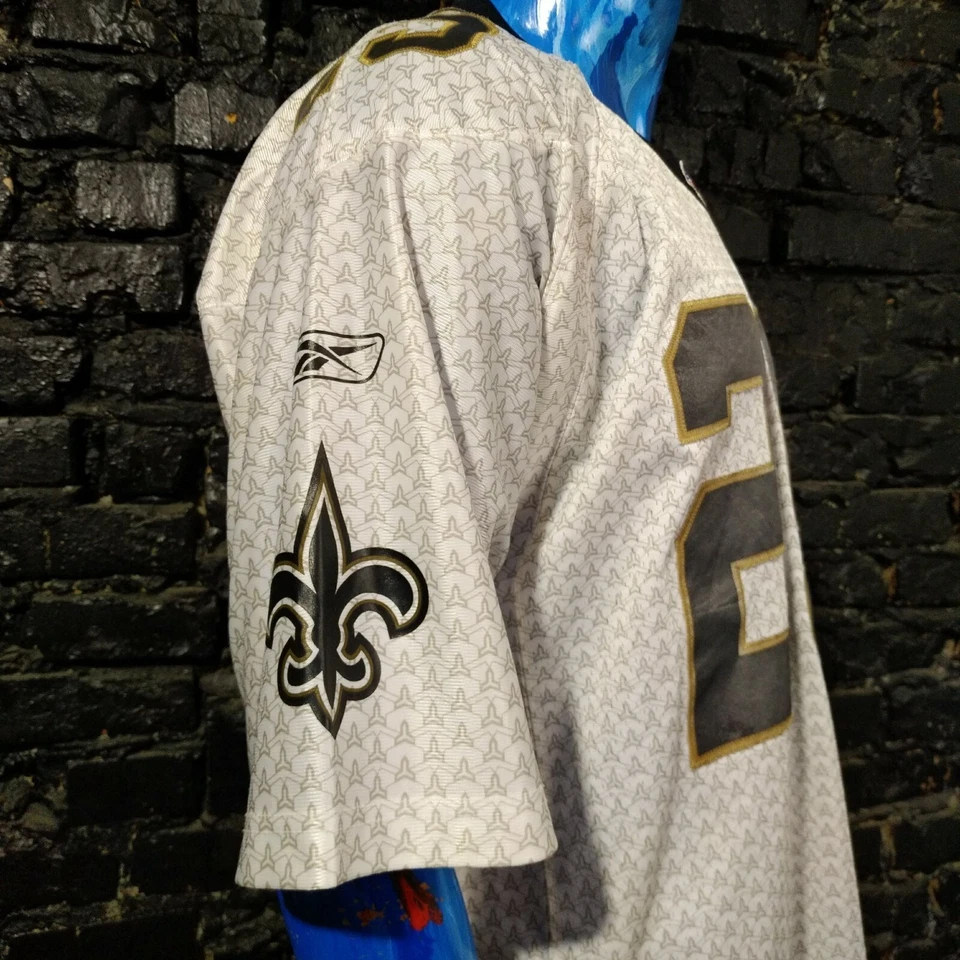 Camiseta Reggie Bush New Orleans Saints NFL Camisa Reebok Poliéster Para Hombres Talla L Foto 4 de 4