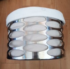 Stelton Design Embrace Fruchtkorb/Obstkorb/Brotkorb, Edelstahl mit Stoffeinsatz 