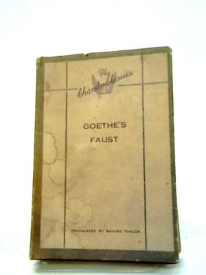 Faust A Tragedy (Johann Wolfgang Von Goethe - ) (ID:00546)