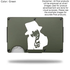 Custom "MARILYN MANSON 2" Laser Engraved Wallet - Slim Metal Wallet