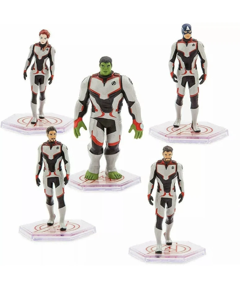 Marvel Avengers PVC Figurine Set 6 Piece Play Set Disney Store NIB - Image 2 of 3