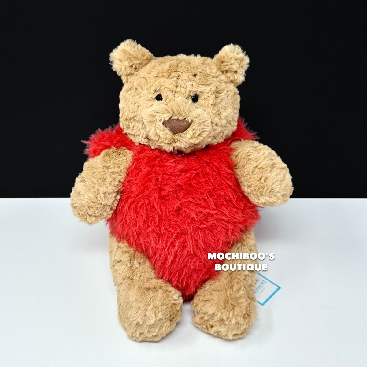 Jellycat BARTHOLOMEW BEAR HEARTTHROB Soft Plush Toy NWT