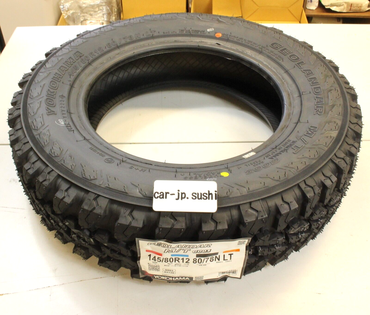 YOKOHAMA Tire 145/80R12 80/78N GEOLANDAR M/T G003 LT Mud Kei YOKOHAMA Tire 145/80R12 80/78N GEOLANDAR M/T G003 LT Mud Kei