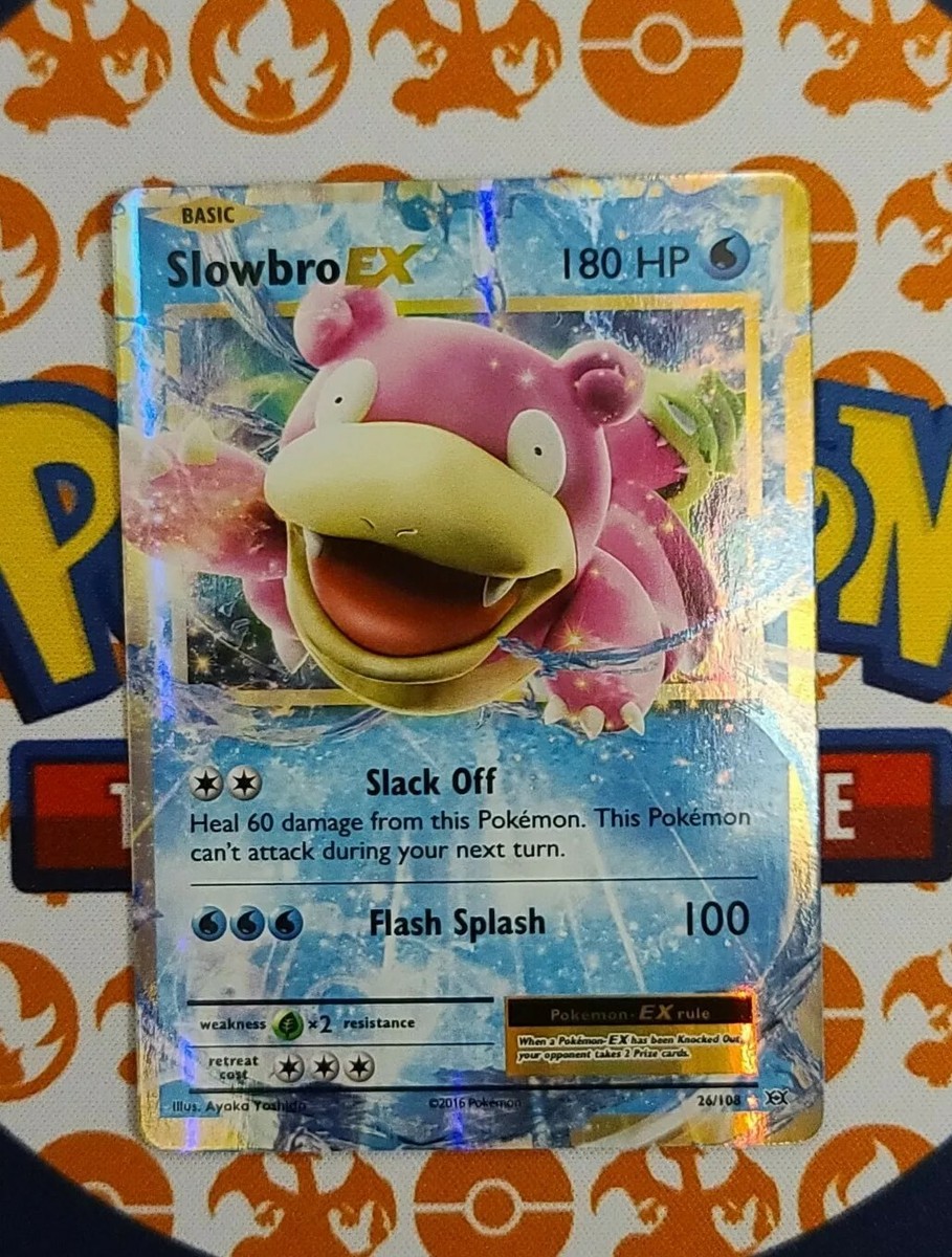 Slowbro EX 26/108 NM Ultra Rare Holo XY Evolutions Pokemon Slowbro EX 26/108 NM Ultra Rare Holo XY Evolutions Pokemon
