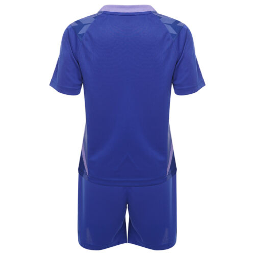 Kids Boys Sport Suit Training T-shirt V Neck Uniform Jogging Activewear Casual - Picture 5 of 55