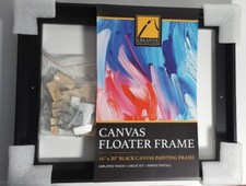 Pinewood Black Floater Picture Frame 16" 20 Open Box