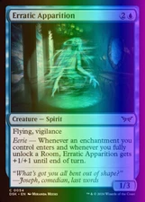 MTG Erratic Apparition (54/469) Duskmourn House of Horror NM FOIL