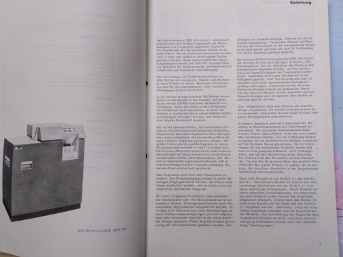 IBM Handbuch Computer 60ziger Jahre IBM 609 Bedienungsanleitung Auflage 1964 - Bild 4 von 4