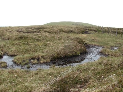 Photo 6x4 Summit ridge, Windlestraw Law Bareback Knowe A broad boggy ridg c2011