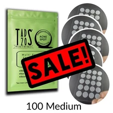[100] Acne Dots Pimple Patches, Cystic Acne, Blemish Spot Treatment Zit Stickers