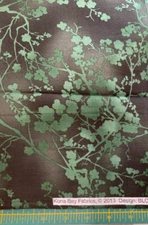 KONA BAY FABRICS - BLOSSOM #BLOS-02 - DARK GREEN-BRANCHES- 7/8 YARD