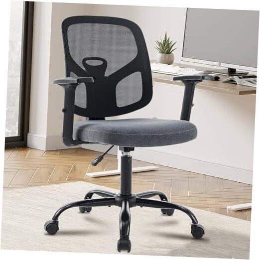 Office Chair Ergonomic Desk Chair, Mesh Computer Chair Home Office Desk Grey