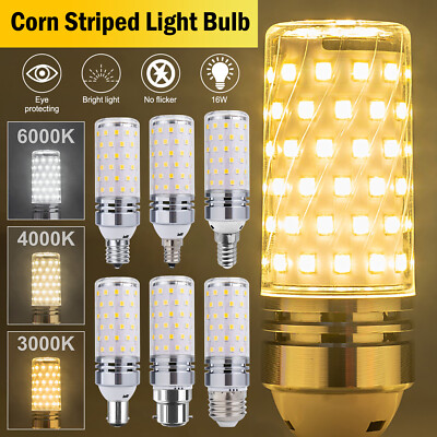 E14/27/12/17 B15/22 LED Corn Bulb Replacement Globe Lamp Spot Light Salt Lamps