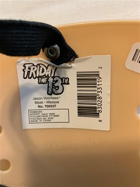 Friday the 13th Jason Voorhees Mask SKU # 01432954 by WBEI | eBay