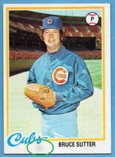 1978 Topps #325 Bruce Sutter EX-EXMINT MARKED Chicago Cubs Hall of Fame A1272