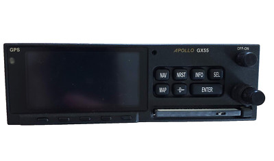 APOLLO GX55 GPS PN 430-6050-204 WITH FLYBRARY DATACARD