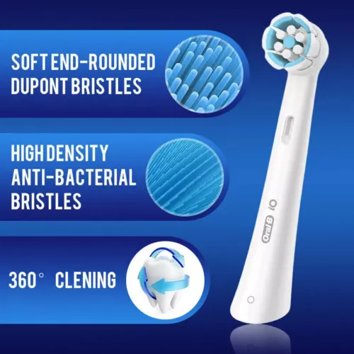 2/4/8x Oral-B Original iO Ultimate Clean Weiss Zahn Aufsteck Ersatz Bürstenköpfe - Bild 9 von 22