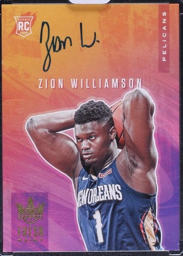 ZION WILLIAMSON 2019-20 PANINI COURT KINGS #72 LEVEL I ROOKIE RC