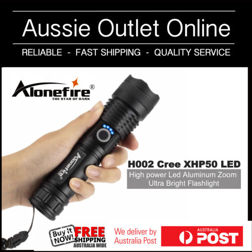 Genuine Alonefire H002 XHP50 LED Tactical Flashlight Convoy Lens - AOO NSW - Photo 1/8