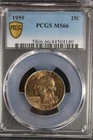 1959  Washington Quarter PCGS MS66 With Toning