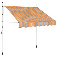 Manual Retractable Awning 59 Yellow and Blue ...