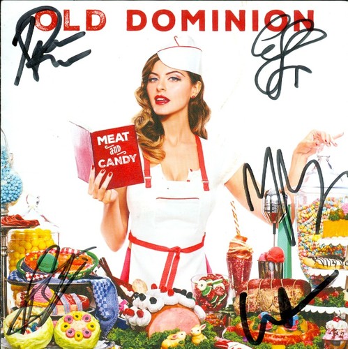 Old Dominion autographed signed (by all 5 members) CD booklet NO CD included