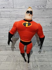 Disney Pixar Jakks Incredibles 2 MR. INCREDIBLE 14" Plush Figure w/ Vinyl Head