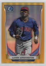 2014 Bowman Chrome Prospects Gold Refractor 5/50 LeVon Washington #BCP17 5n4