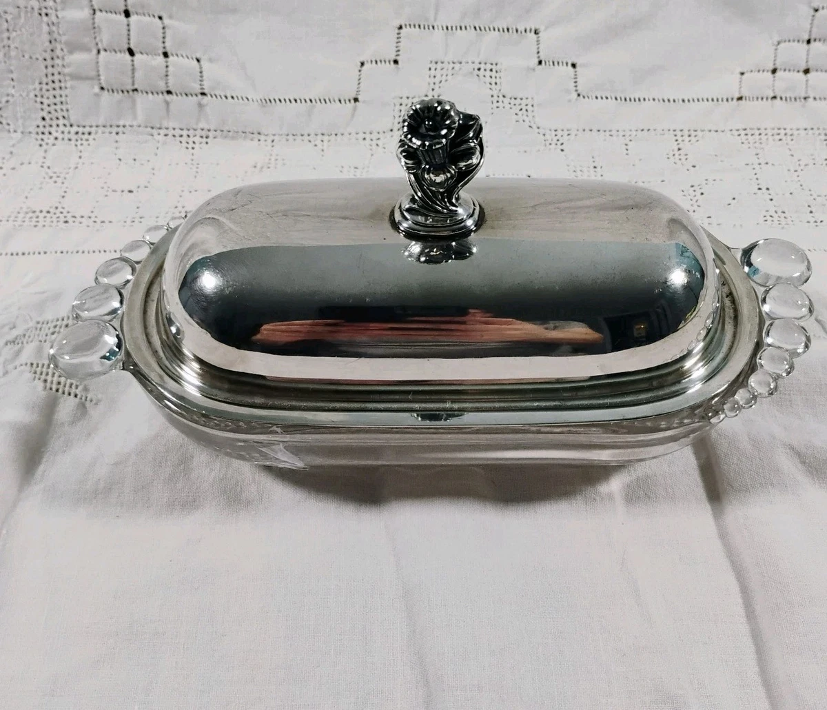 1847 Rogers Bros Antique US Silver-Plated Butter Dishes for sale
