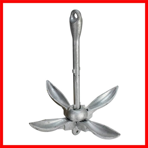 Extreme Max 3006.6659 BoatTector Galvanized Folding/Grapnel Anchor - 5.5 lbs.