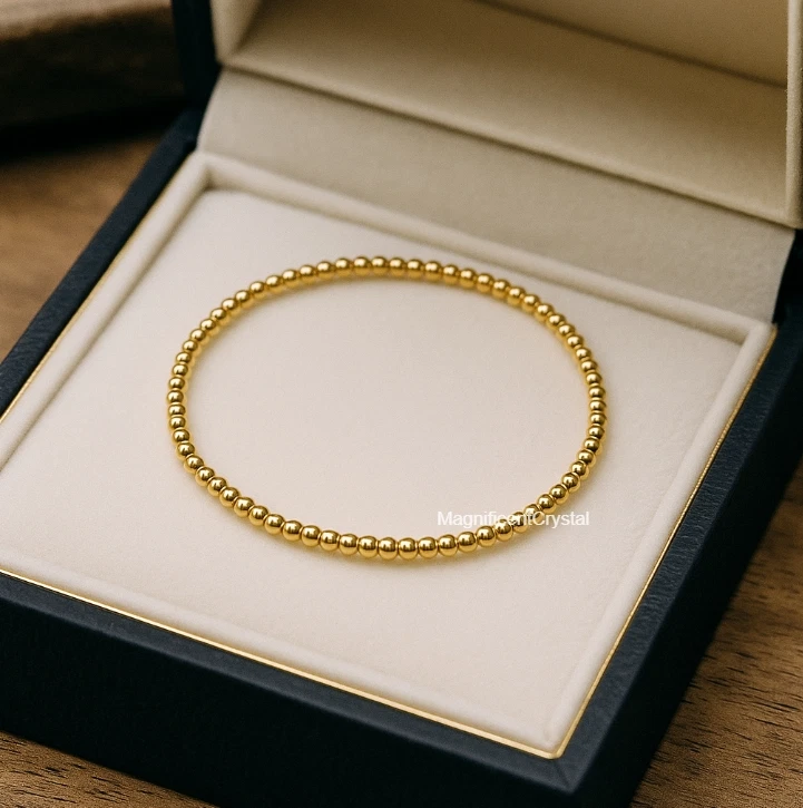 2 PIEZAS Delicado Brazalete Capas Relleno de Oro 2MM&5MM Elástico Joyería Regalos Foto 3 de 4