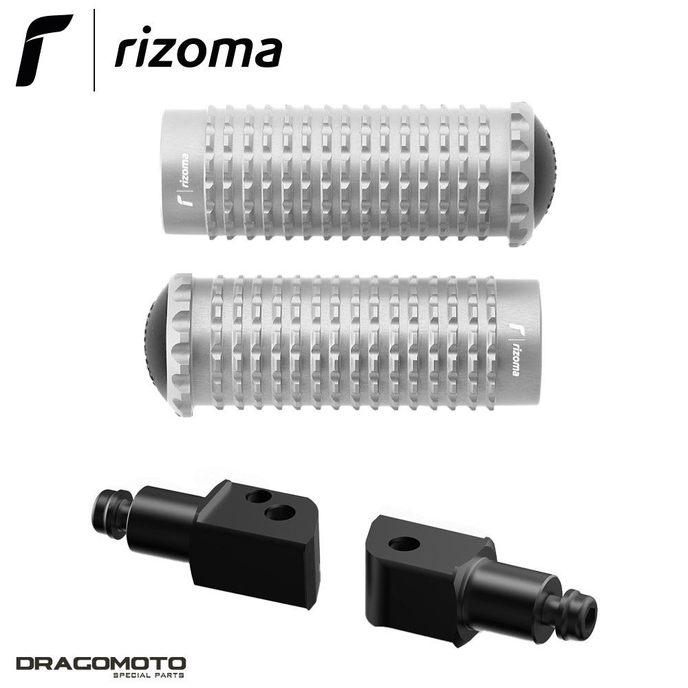 Pegs EXTRÊMES Yamaha X-Max 300 Repose-Pieds Rizoma Argent PE631A PE676B