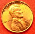 1949-P Lincoln Wheat Cent Penny GEM RED BU From an Original Bank Roll