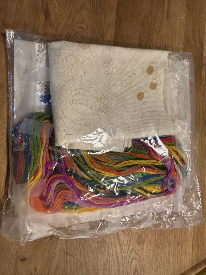 1980 Vintage Sunset Designs Needlepoint Kit My Number Sampler 2614 Wool - Image 3 of 4