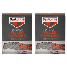 2x Bartoline Exterior Filler Cement-Based Formula Cracks Holes Gaps Repair 1.5kg