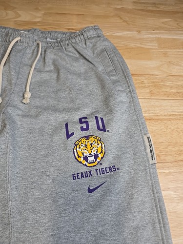 LSU Tigers Dri-Fit Sweatpants Men Large Nike Drawstring Grey NWT - Picture 3 of 10