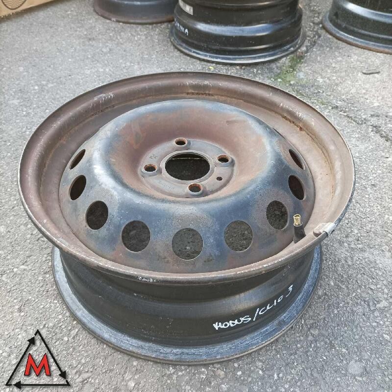 Steel wheel 6Jx15 4x100 ET50 RENAULT CLIO III RESTYLING 2009-2013 used (119000)